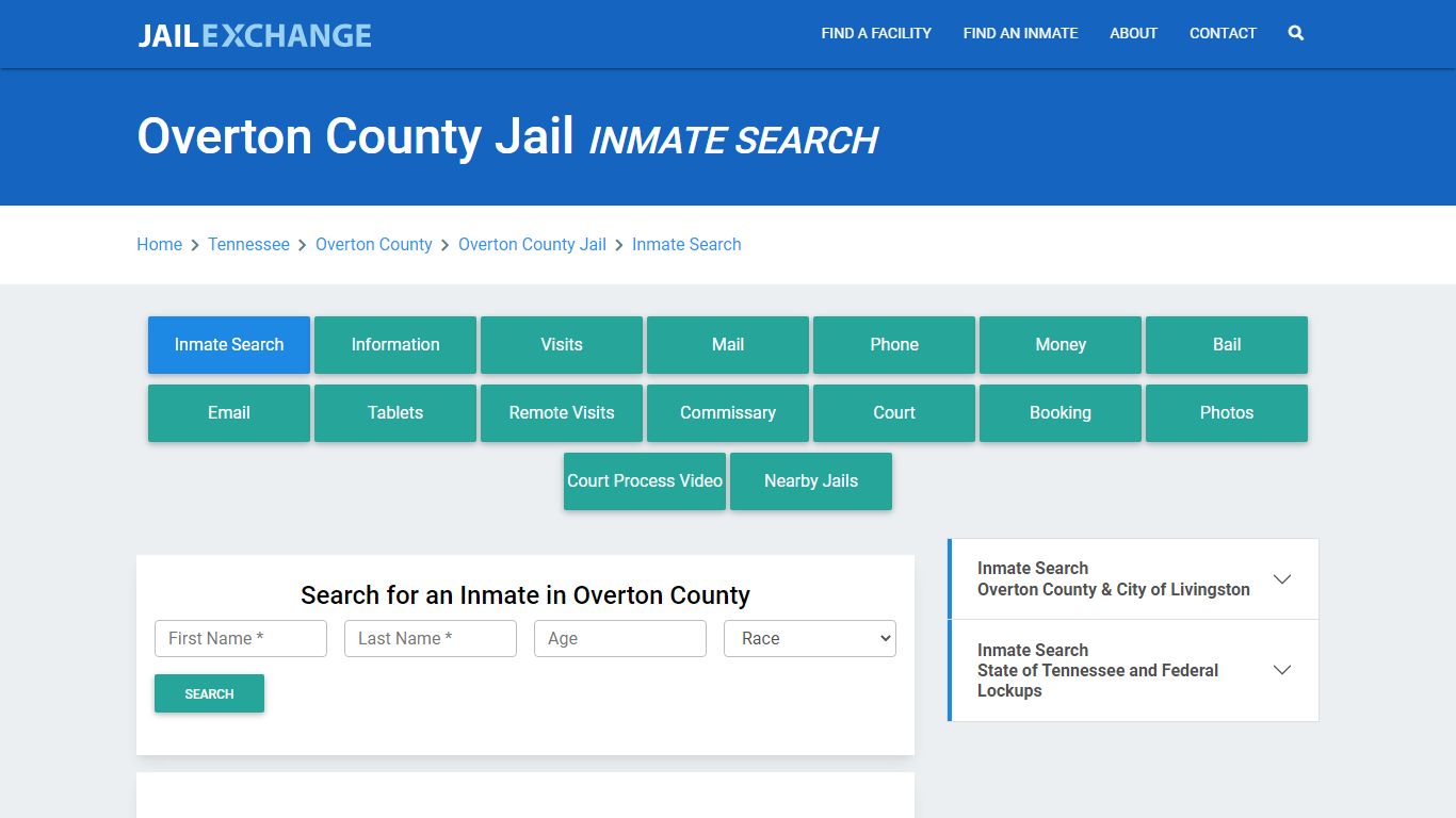 Overton County Jail, TN Inmate Search: Roster & Mugshots